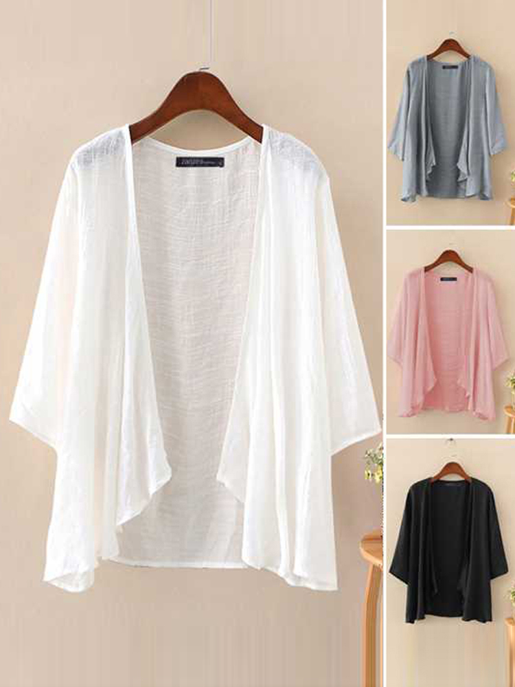 Women'S Fashion Kimono - Fashion Solid Cardigans Womens Summer Blouse