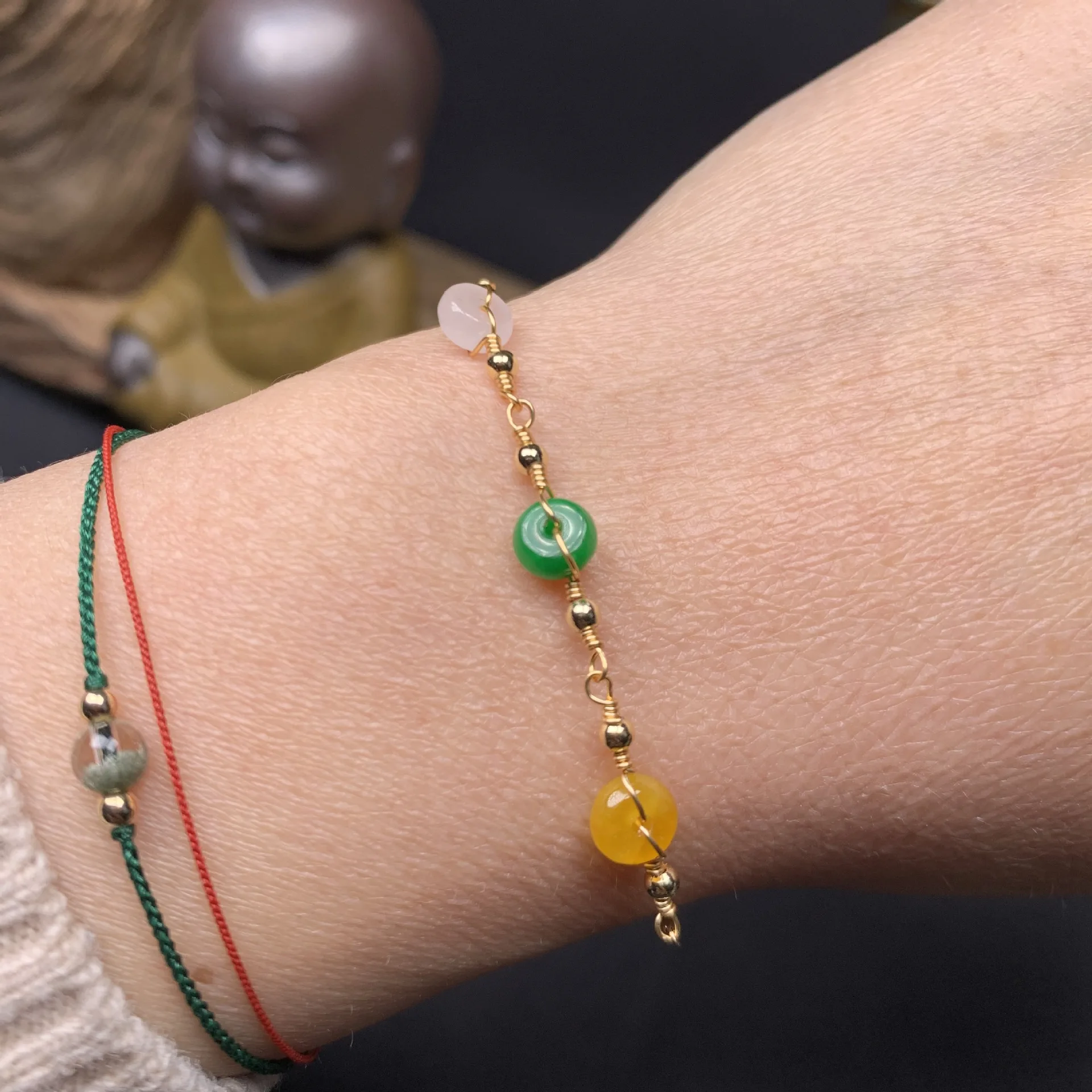 Women Fashion Designers - Jade Bracelets for Women Charm Emerald