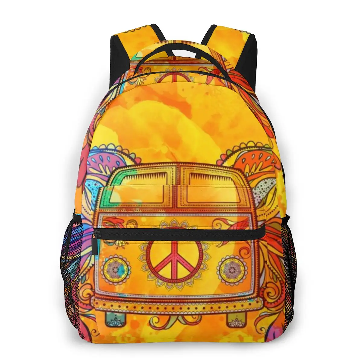 Women'S Fashion In The 1960S - Backpack Women Shoulder Bag Hippie Car