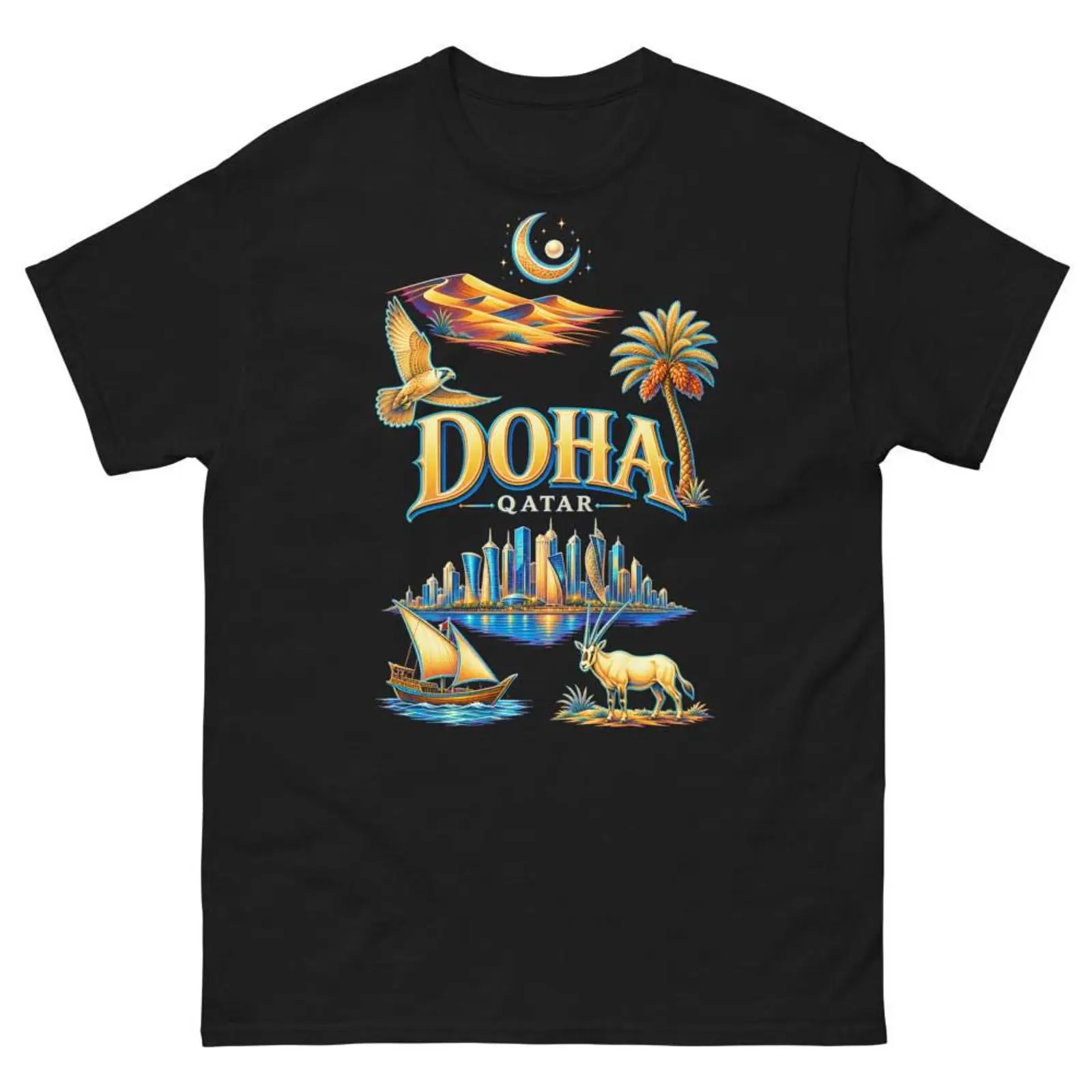 Women Fashion Qatar - Doha Qatar T Shirt Souvenir Travel