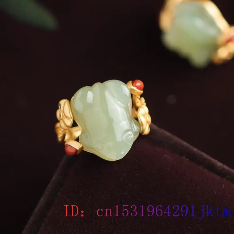 Green Jade Frog Rings Charms N - Women Fashion Jewellery review and price