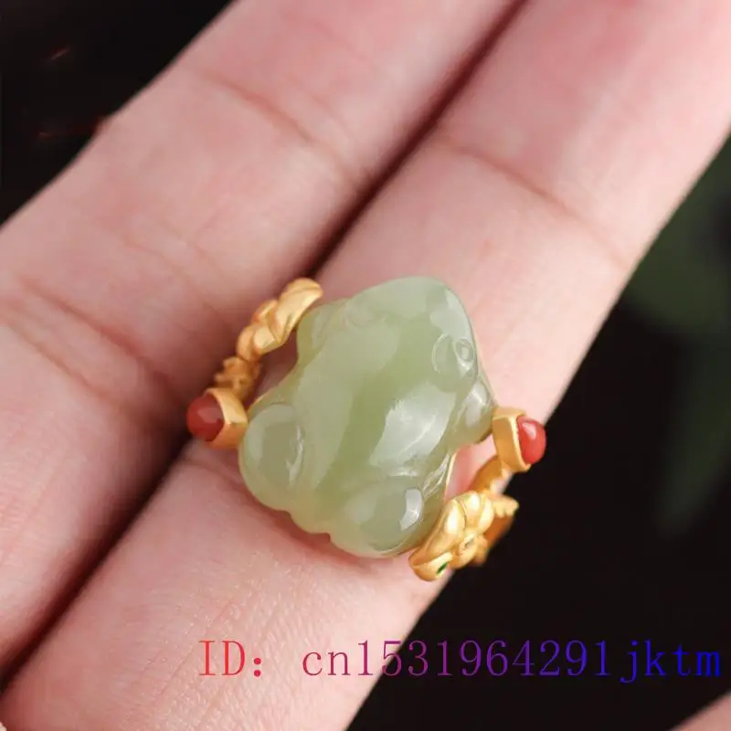 Green Jade Frog Rings Charms N - Women Fashion Jewellery review and price
