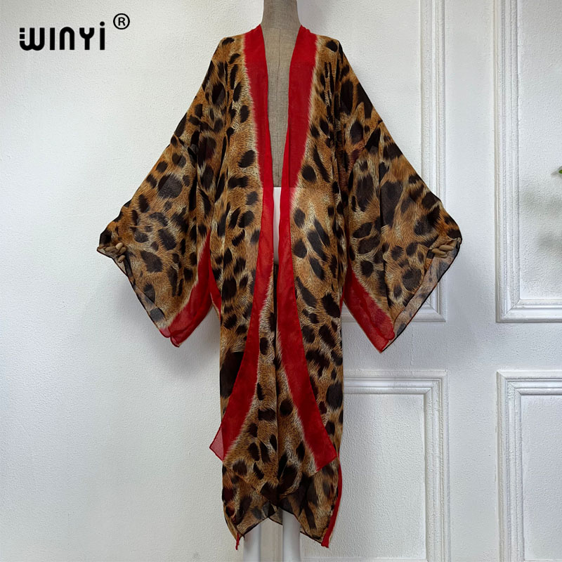 2023 WINYI leopard print semi- - Women'S Fashion Kimono review and price