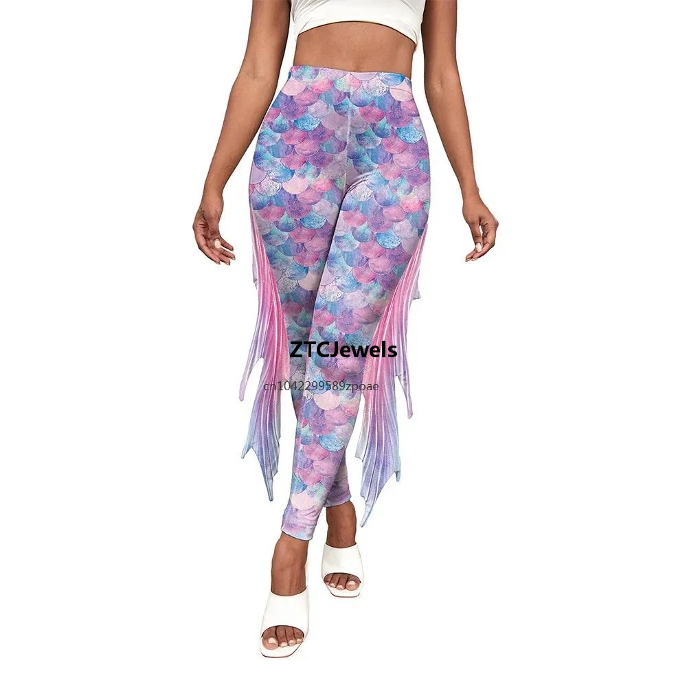 Mermaid Scale Printed Leggings - Women'S Fashion Leggings review and price