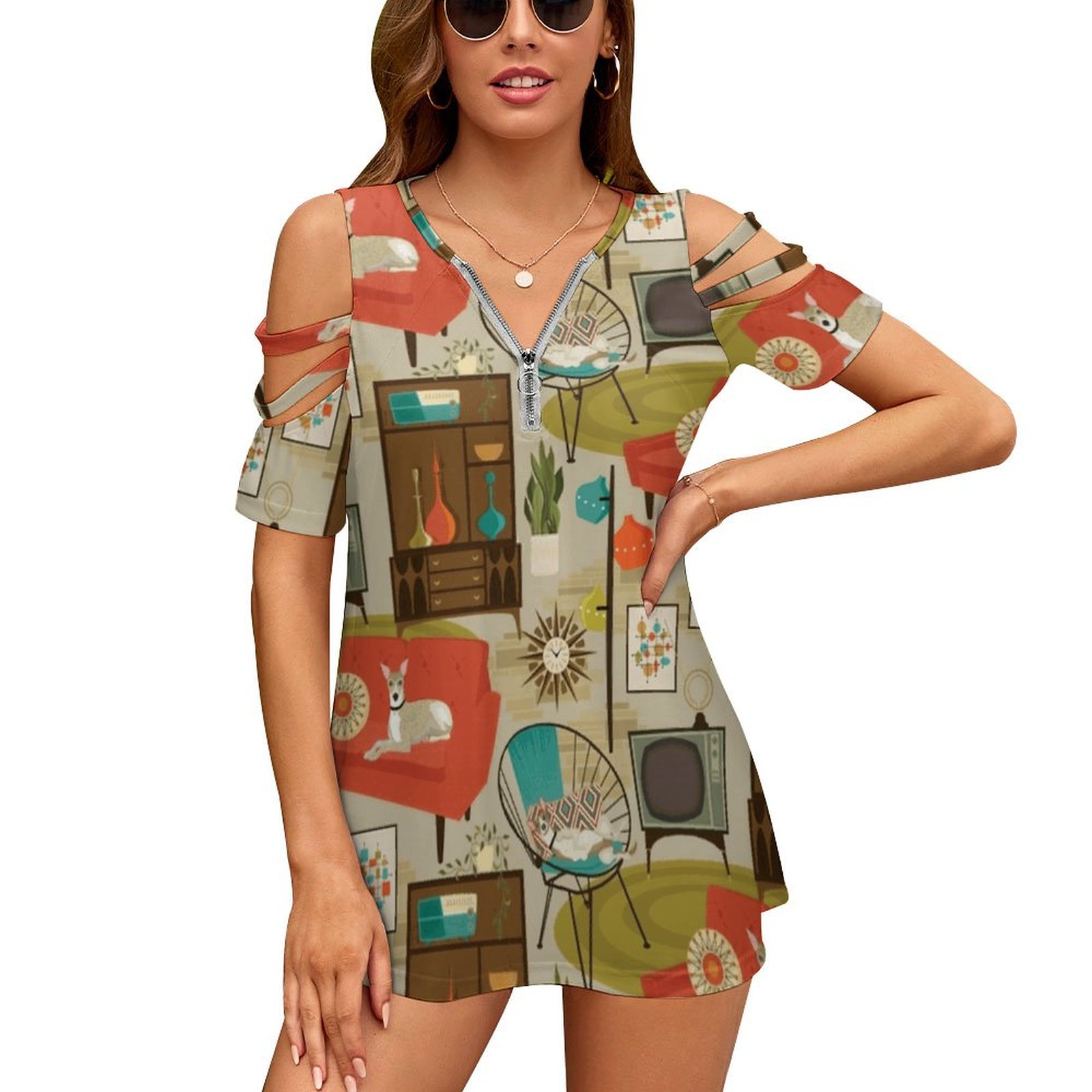 Rec Room Madness Women's T-Shi - Women'S Fashion In The 1960S review and price