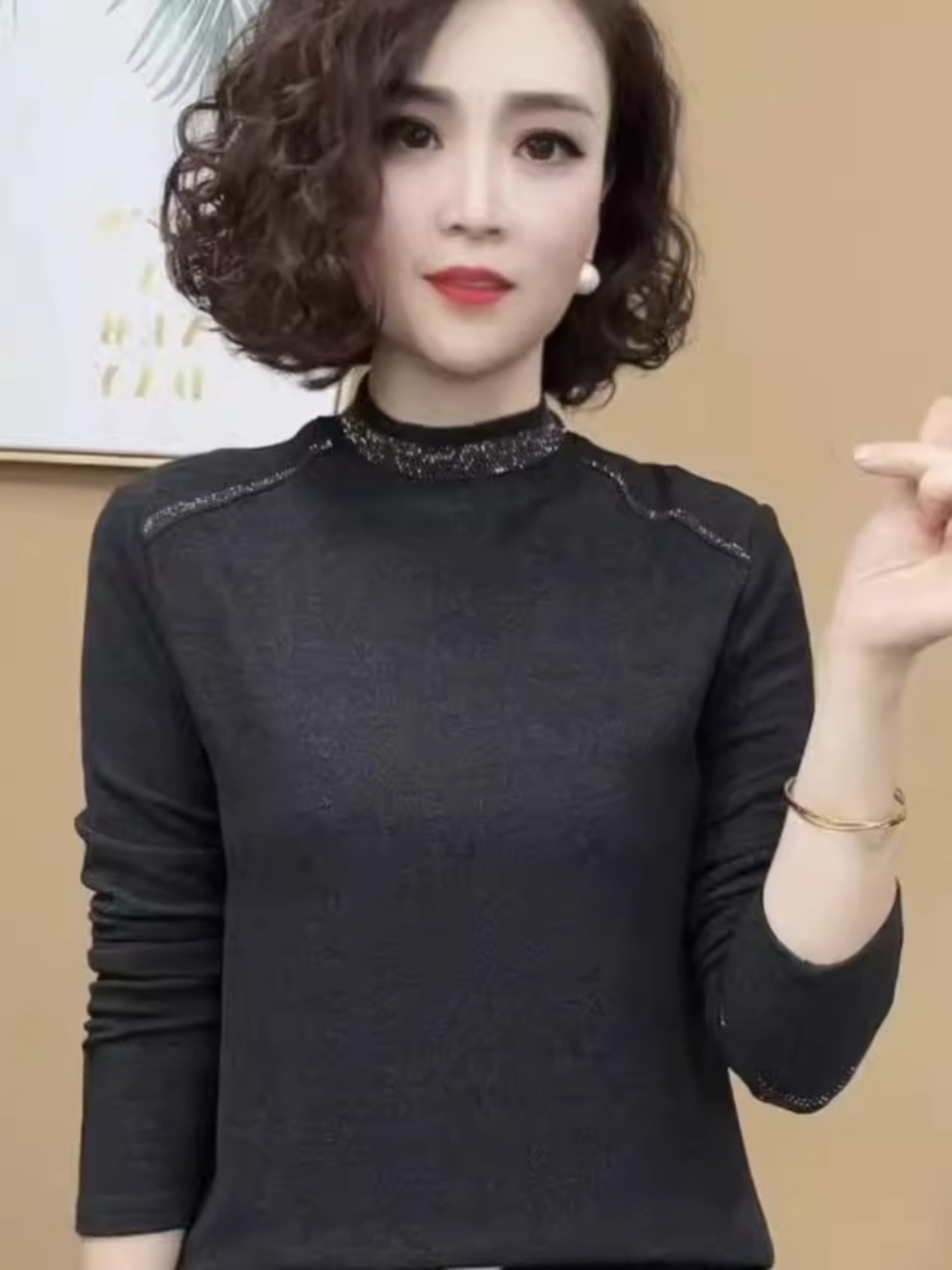 Fashionable Long Sleeve Half H - Women Fashion Over 40 review and price