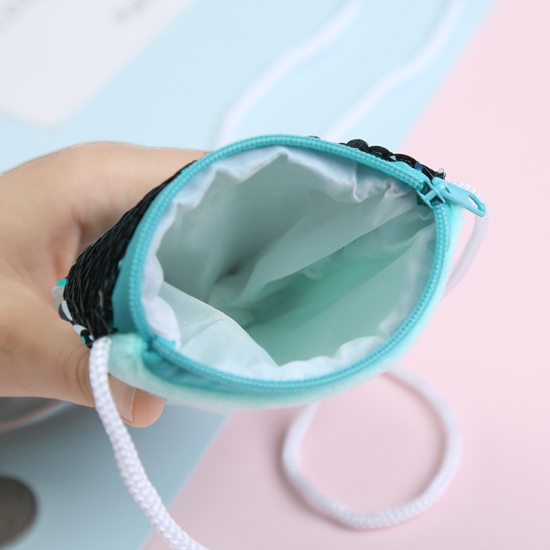 Sequin Coin Purse with Lanyard - Coin Purse Women review and price
