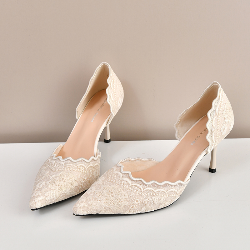 Lace Pointed Toe High Heels Wo - Women'S Fashion Footwear review and price