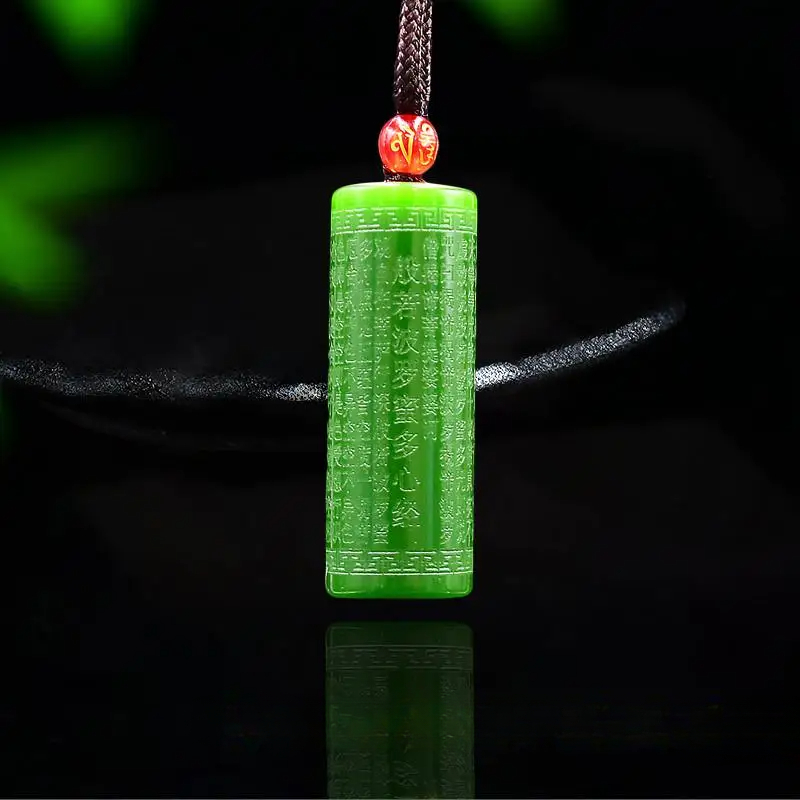 Jade Heart Sutra Pendant Carve - Trend Women Fashion review and price