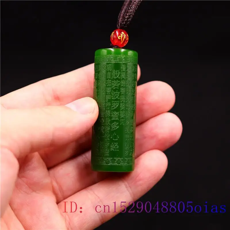 Jade Heart Sutra Pendant Carve - Trend Women Fashion review and price