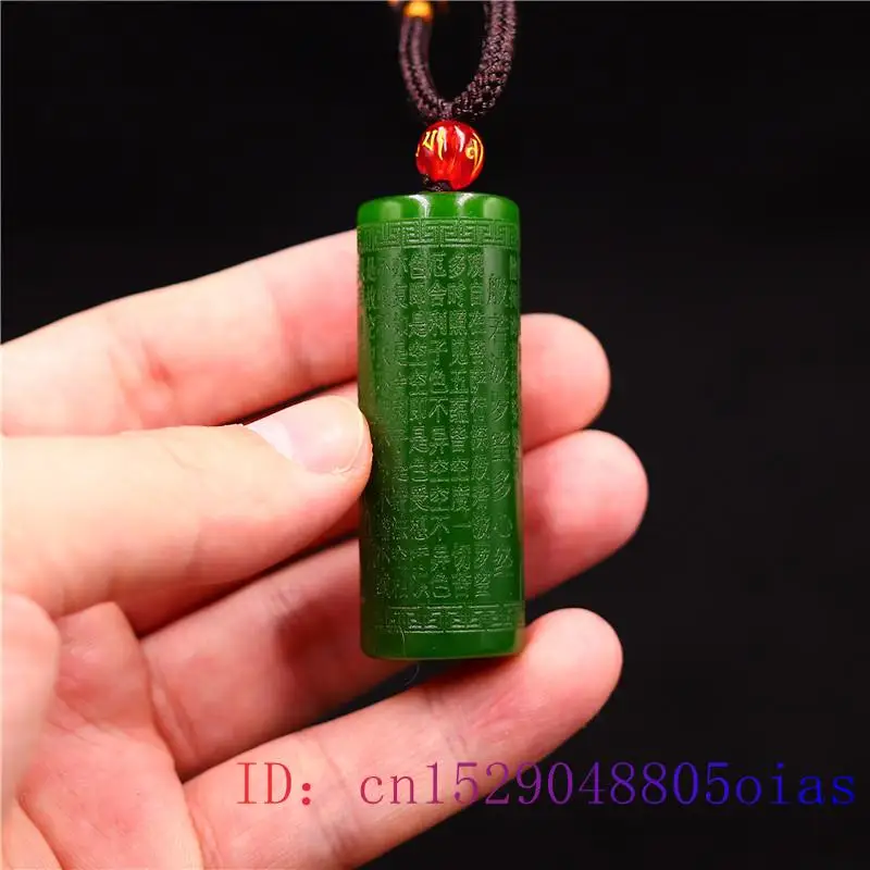 Jade Heart Sutra Pendant Carve - Trend Women Fashion review and price