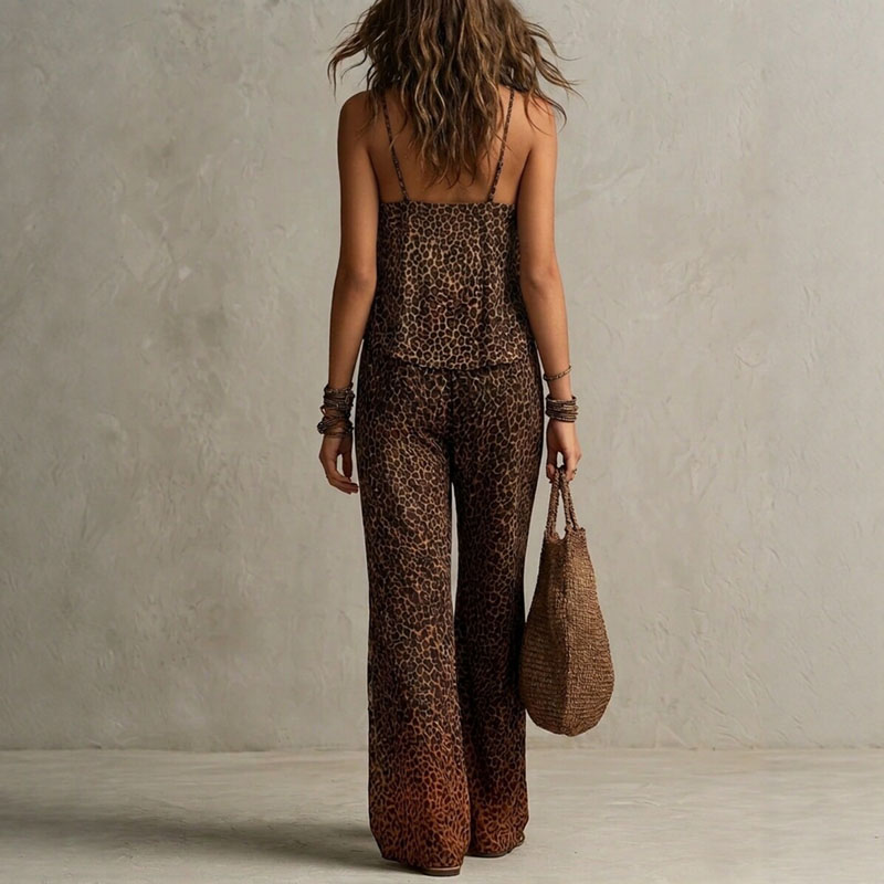 Retro Leopard Print 3 Piece Se - Women'S Fashion Kimono review and price