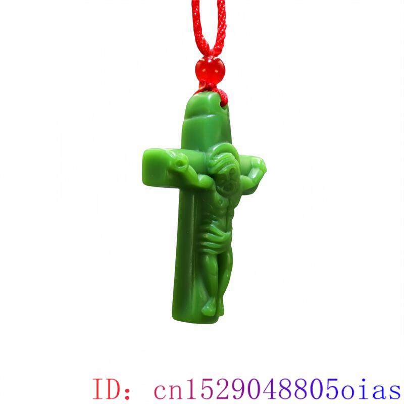 Green Real Jade Cross Pendant  - Women Fashion Designers review and price
