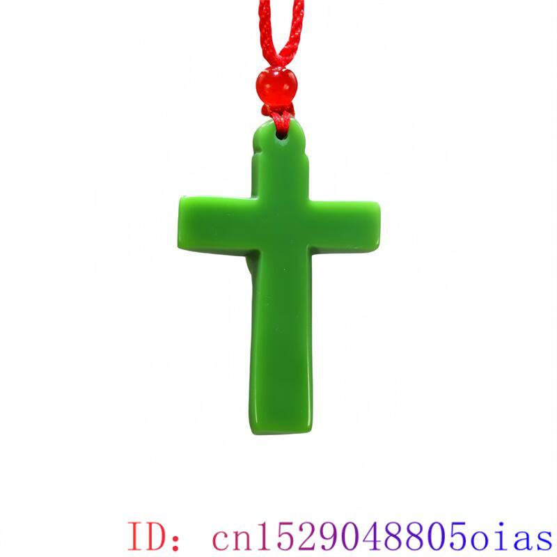 Green Real Jade Cross Pendant  - Women Fashion Designers review and price