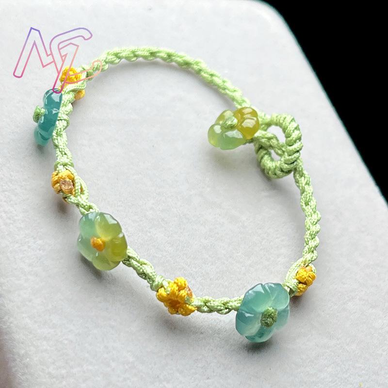 Myanmar Jadeite Flower Bracele - Women Fashion Designers review and price