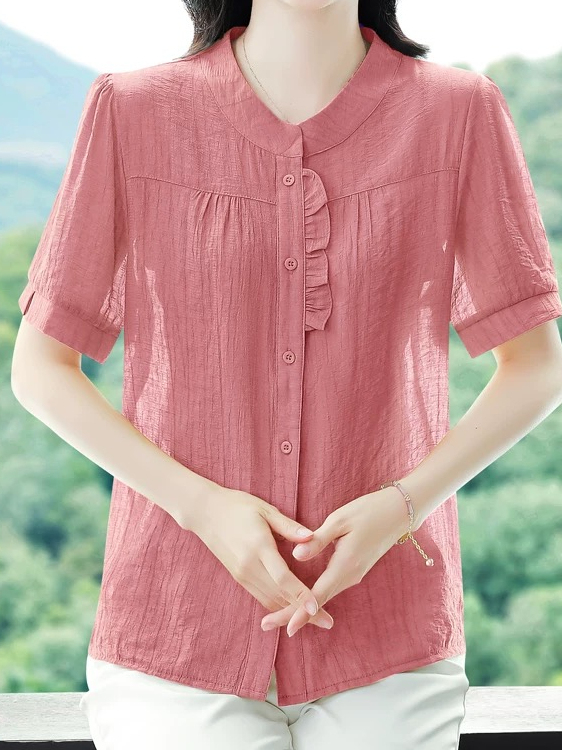 Fashionable Ice Silk Pleated C - Women Fashion Over 40 review and price