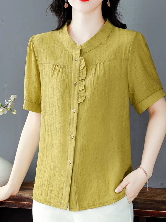 Fashionable Ice Silk Pleated C - Women Fashion Over 40 review and price