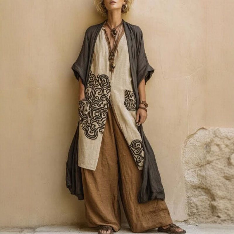 Boho Open Front Kimono Geometr - Women'S Fashion Kimono review and price