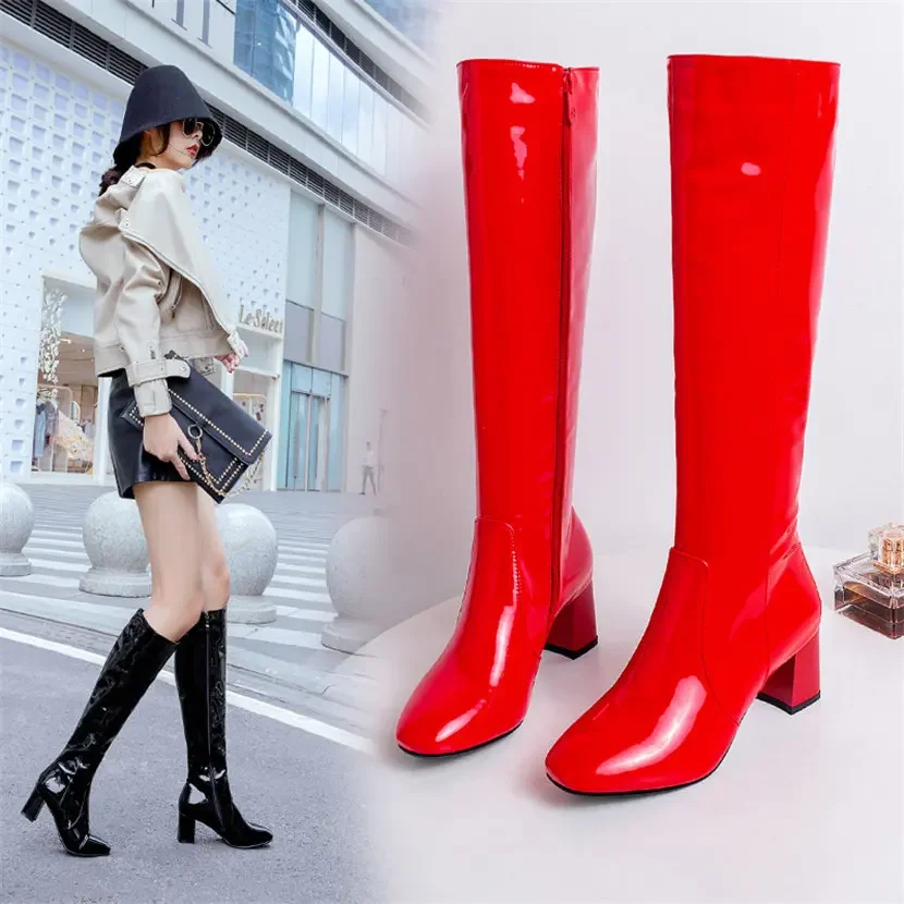 Red White Patent Leather Women - Women Fashion Reddit review and price