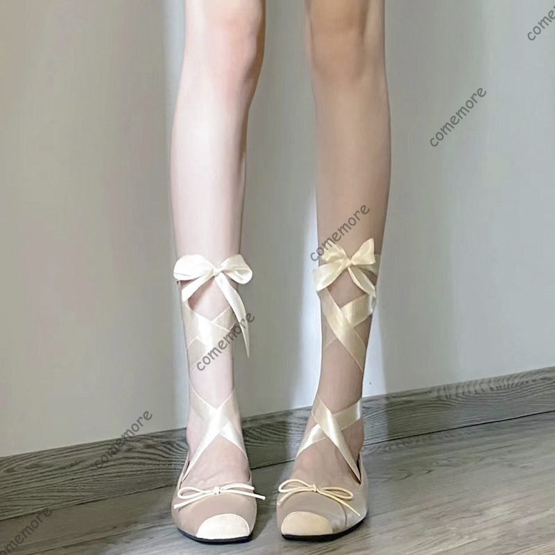 Women's Satin Ribbon Tie Balle - Women'S Fashion Footwear review and price