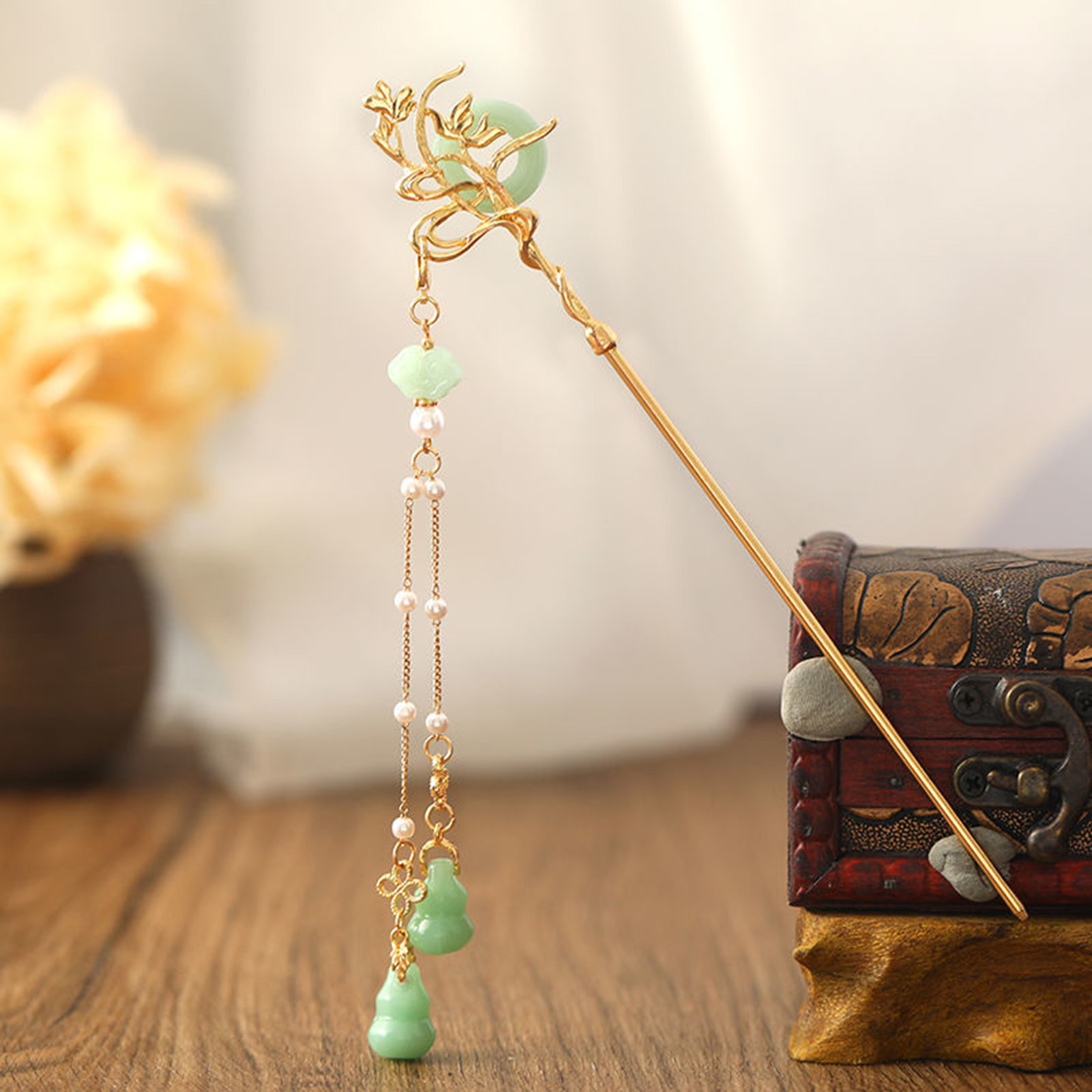 Chinese Style Glass Hairpin Fo - Women Fashion Jewellery review and price