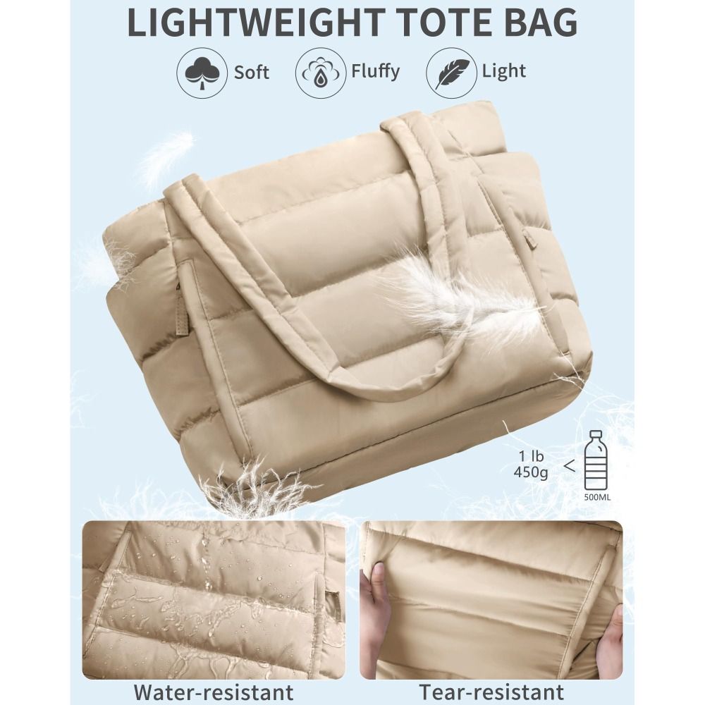 Large Capacity Puffer Tote Bag - Coin Purse Women review and price