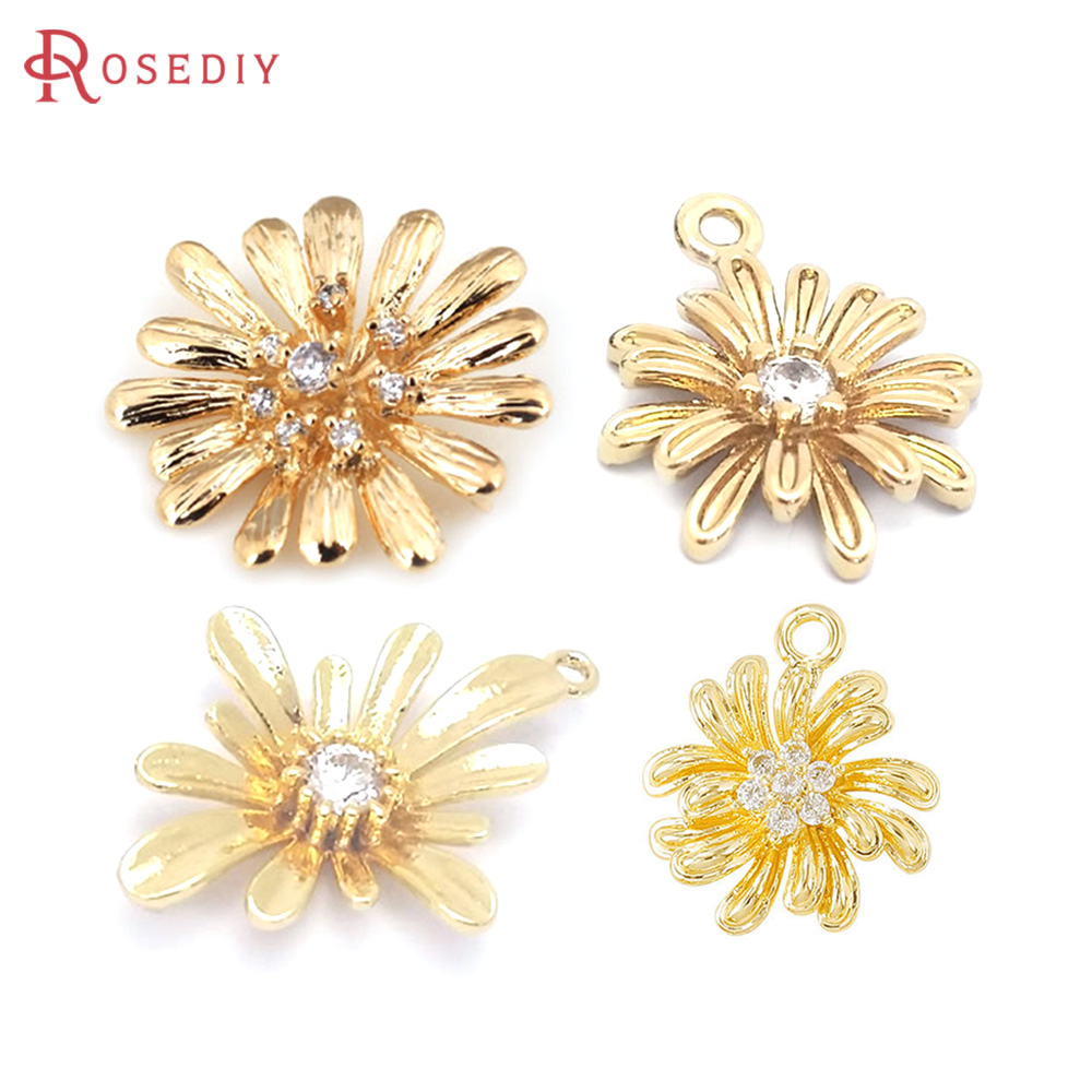 18K Gold Color Brass Sunflower - Women Fashion Jewellery review and price
