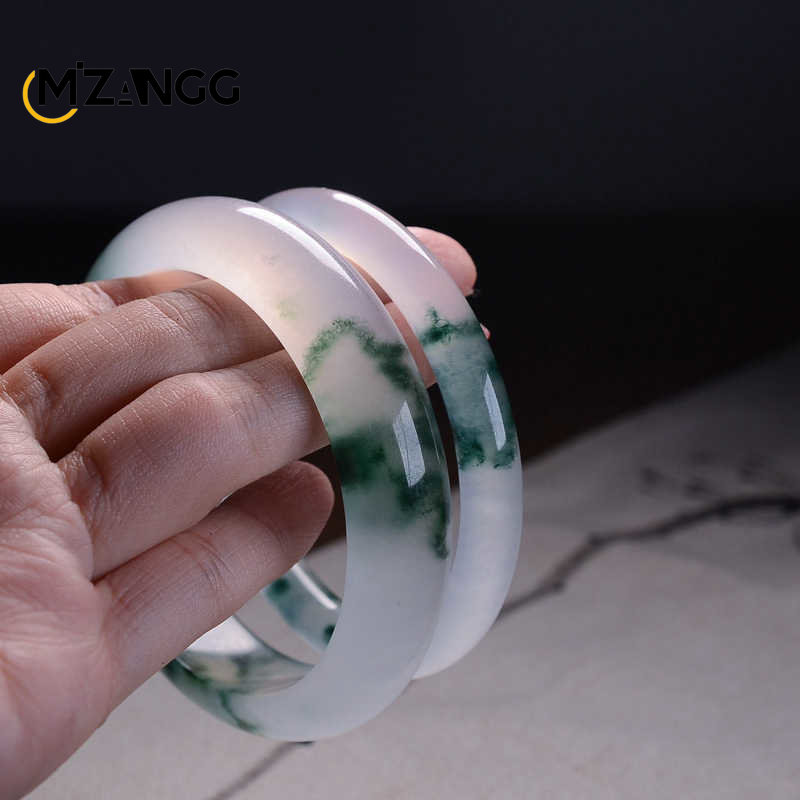 Natural Green Jadeite Bangle J - Women Fashion Jewellery review and price