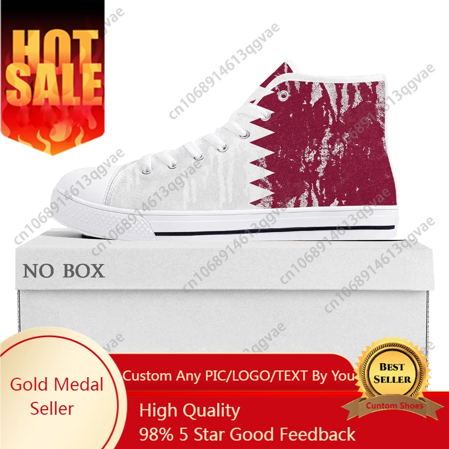Qatar Flag High Top High Quali - Women Fashion Qatar review and price