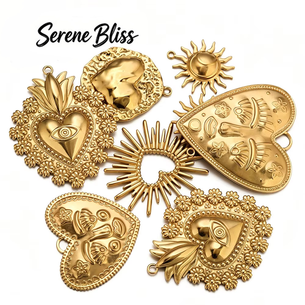 5pcs 304 Stainless Steel Sun L - Women Fashion Jewellery review and price